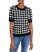 C By Bloomingdale's Houndstooth Cashmere Sweater - 100% Exclusive