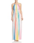 A Mere Co. Neva Rainbow Ombre Maxi Dress