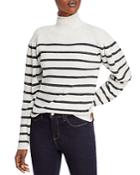 C By Bloomingdale's Striped Cashmere Turtleneck Sweater - 100% Exclusive