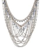 Rebecca Minkoff Crystal & Chain Drama Necklace, 17-19