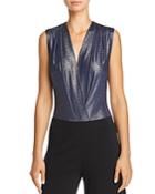 Aqua Sleeveless Metallic Bodysuit - 100% Exclusive