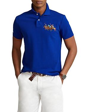 Polo Ralph Lauren Custom Slim Fit Triple Pony Polo Shirt