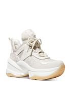 Michael Michael Kors Women's Olympia Logo Chunky Platform Low Top Sneakers
