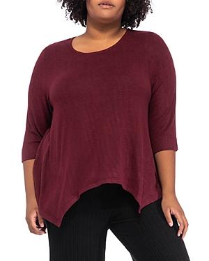 B Collection By Bobeau Curvy Langley Cozy Top