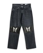 Our Legacy Third Cut Patch Jean In Schm Black