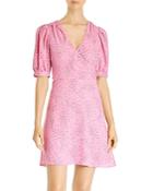 Kate Spade New York Meadow Puff-sleeve Floral Wrap Dress