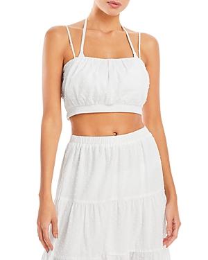 Aqua Cotton Crop Top