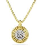 David Yurman Labyrinth Disc Pendant With Diamonds