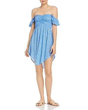 Tiare Hawaii Hollie Off-the-shoulder Micro-floral Dress