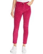 Current/elliott The Stiletto High-rise Corduroy Skinny Jeans In Wild Aster