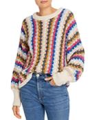 Eleven Six Kara Scalloped Knit Sweater