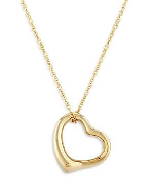 Nancy B 14k Gold 20mm Open Heart Necklace (57% Off) Comparable Value $809