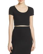 Atm Anthony Thomas Melillo Solid Cropped Top