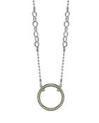 Lagos 18k Gold And Sterling Silver Enso Pendant Necklace, 16