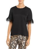 Vince Camuto Feather-trim Top