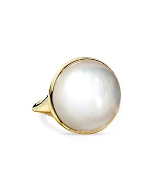 Ippolita 18k Yellow Gold Rock Candy Mother Of Pearl Cabochon Doublet Luce Ring