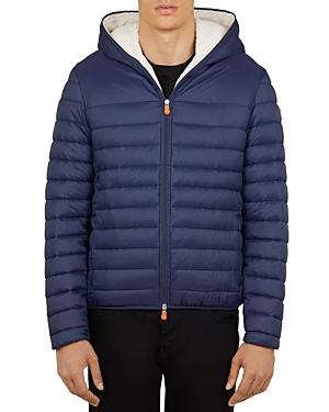 Save The Duck Hooded Sherpa-lined Jacket