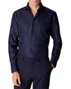 Eton Cotton King Twill Convertible Cuff Contemporary Fit Dress Shirt