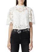 The Kooples High Neck Lace Top