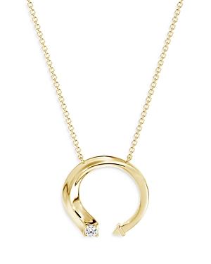 De Beers Forevermark Avaanti Grand Pave Pendant Necklace With Diamond Accent In 18k Yellow Gold, 16-18