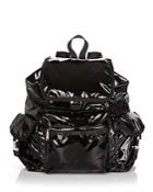 Lesportsac Voyager Backpack In Black Shine
