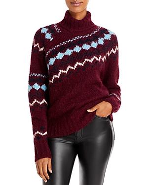 Derek Lam 10 Crosby Grammer Fair Isle Turtleneck Sweater