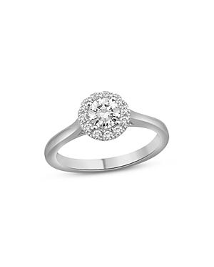 Bloomingdale's Diamond Halo Engagement Ring In 14k White Gold, 0.75 Ct. T.w. - 100% Exclusive