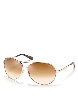 Tom Ford Charles Aviator Sunglasses, 65mm