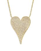 Moon & Meadow 14k Yellow Gold Diamond Pave Heart Pendant Necklace, 18 - 100% Exclusive
