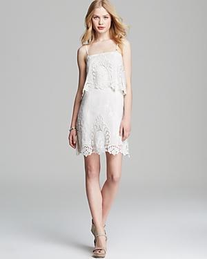Olivaceous Dress - Crochet Lace