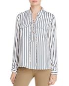 L'academie The Safari Lace-up Stripe Shirt - 100% Bloomingdale's Exclusive