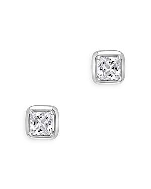 Bloomindale's Princess Cut Diamond Stud Earrings In 14k White Gold, 0.33 Ct. T.w. - 100% Exclusive