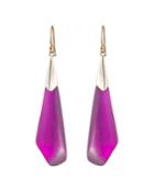 Alexis Bittar Faceted Lucite-detail Drop Earrings