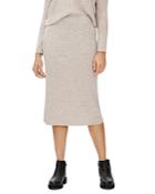 Eileen Fisher Ribbed Wool Pull On Skirt