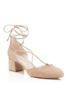 Kenneth Cole Toniann Lace Up Low Heel Pumps