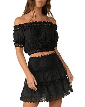 Elan Off The Shoulder Lace Top