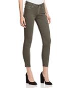 Paige Verdugo Skinny Ankle Jeans In Army