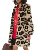 Michael Michael Kors Oversized Leopard-print Faux-fur Coat