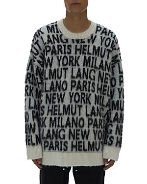 Helmut Lang Text Graphic Crewneck Sweater