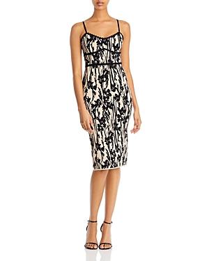 Bcbgmaxazria Floral Print Knit Bodycon Dress