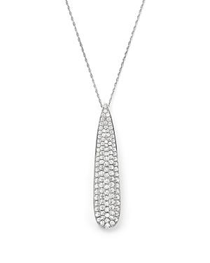 Diamond Pendant Necklace In 14k White Gold, 1.60 Ct. T.w.