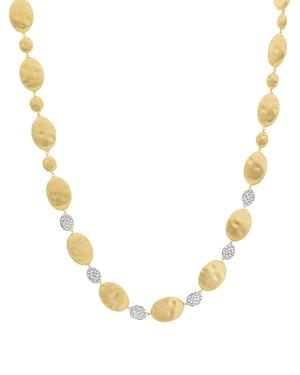 Marco Bicego 18k White Gold & Yellow Gold Siviglia Diamond Collar Necklace, 17.25