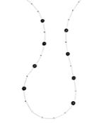 Ippolita Sterling Silver Lollipop Hematite & Clear Quartz Doublet Ball & Stone Statement Necklace