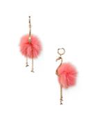 Kate Spade New York Flamingo Statement Drop Earrings