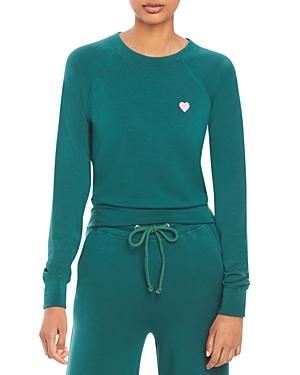 Sundry Pink Heart Sweatshirt