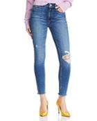 Paige Hoxton Ankle Skinny Jeans In Alessio Destructed