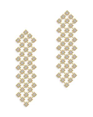 Bloomingdale's Diamond Mesh Drop Earrings In 14k Yellow Gold, 3.0 Ct. T.w. - 100% Exclusive