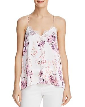 Cami Nyc Lace-trimmed Floral-print Silk Cami
