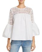 Endless Rose Louvre Lace-inset Top