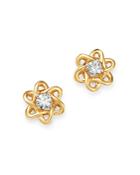 Bloomingdale's Diamond Flower Stud Earrings In 14k Yellow Gold, 1.0 Ct. T.w. - 100% Exclusive